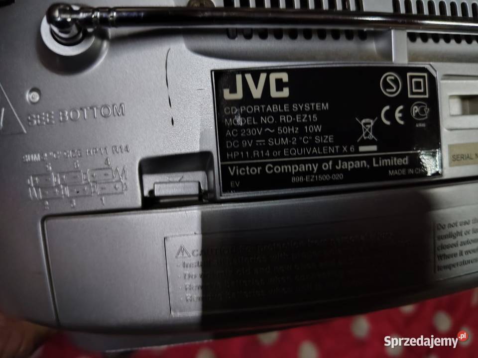 SPRAWNE Boombox Radio CD JVC RDEZ15 MP3 Radioodtwarzacze Krotoszyn sprzedam