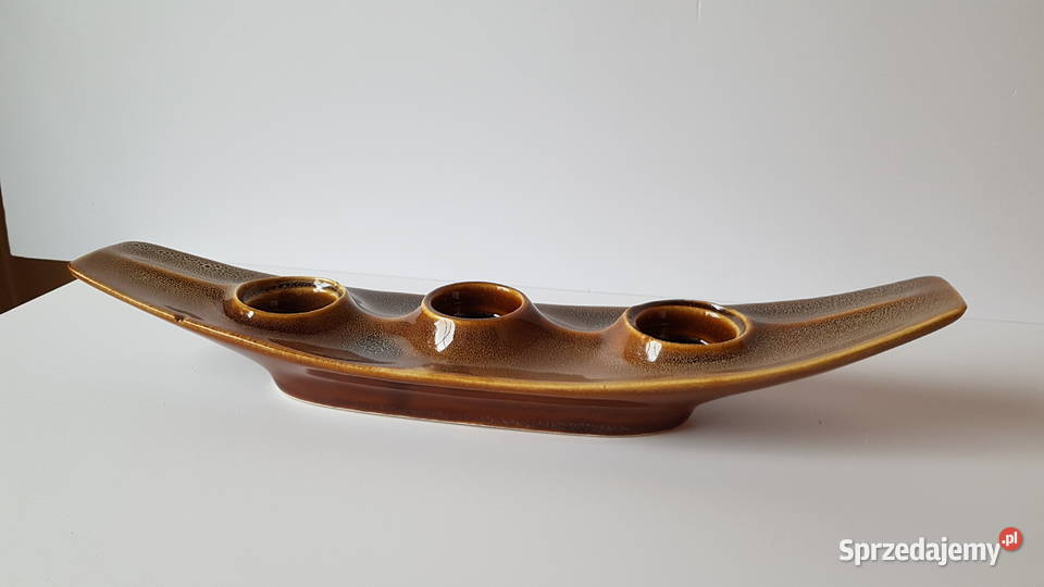 Świecznik Janusz Mirostowice porcelit PRL Dąbrowa Górnicza sprzedam