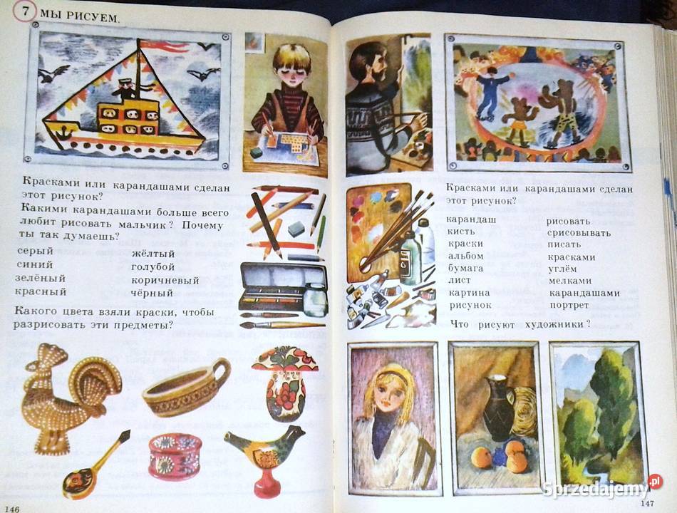 Russkij Jazyk w kartinkach Slowar Język rosyjski Pozostałe Chełm sprzedam