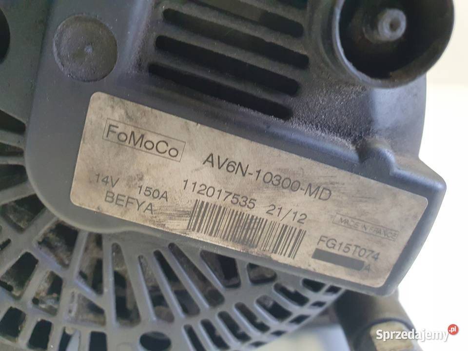 ALTERNATOR Ford Kuga 20 TDCI AV6N10300MD Rudka