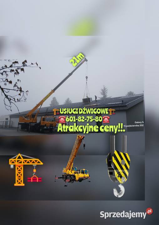Usługi dźwigowe do 20ton LUBLIN woj LUBELSKIE lubelskie
