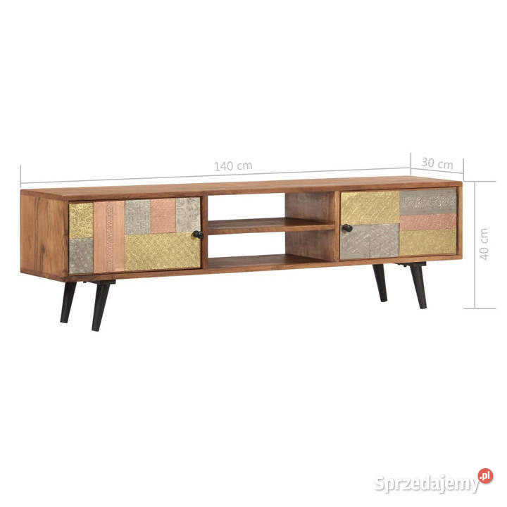 Szafka pod TV 140x30x40 lite drewno akacjowe Warszawa