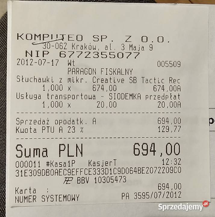 Słuchawki Creative Sound Blaster bezprzewodowe Elektronika wielkopolskie Książenice