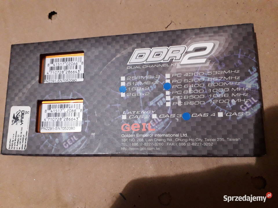 Pamięć ram DDR2 Geil Ultra Gold Warszawa