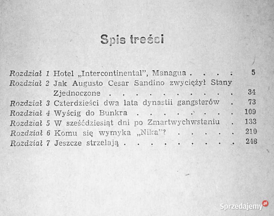 Rewolucja w imię Augusta Sandino Wojciech sprzedam