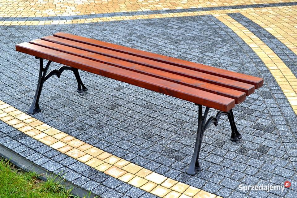 Ławka Parkowa Ogrodowa bez oparcia Miejska Ławy i ławki warmińsko-mazurskie Kobylin