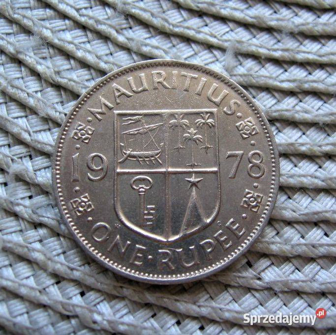 Mauritius Brytyjski 1 Rupia 1978r Ładna Kalisz