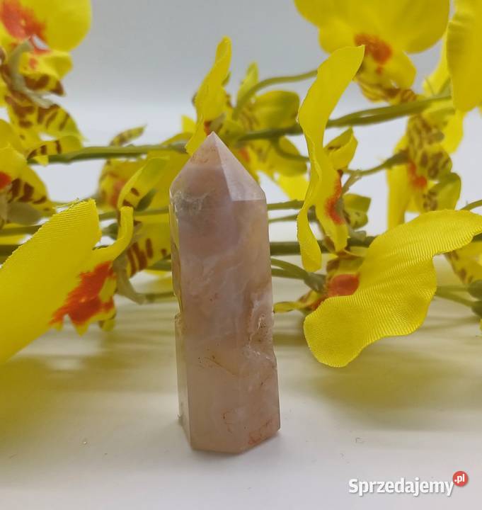 Naturalny 16g Agat obelisk stożek stojący 48mm Pozostałe warmińsko-mazurskie sprzedam