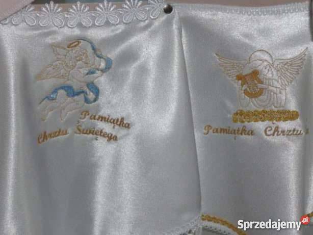 Szatka do chrztu z haftowanymi imionami Pozostałe