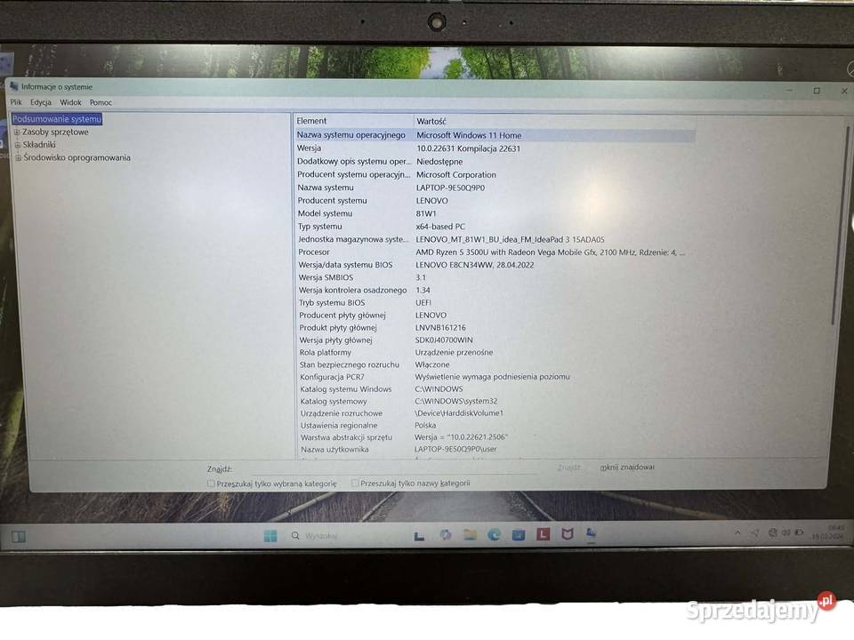 Laptop Lenovo Ideapad 3 IBM/Lenovo