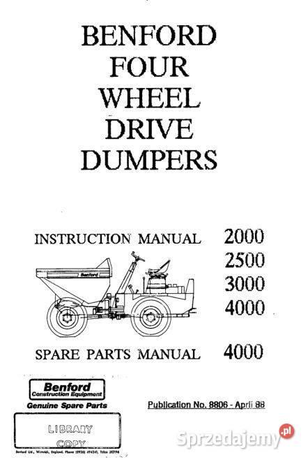 Benford 2000 2500 3000 4000 instrukcja obsługi Kielce sprzedam