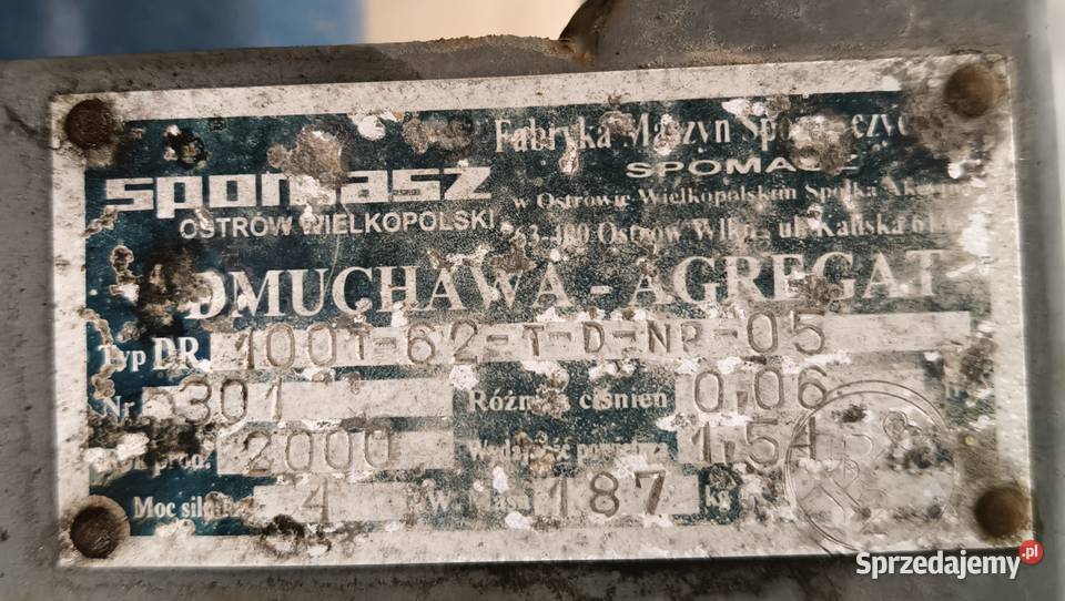 Dmuchawa przemysłowa Agregat pompa do gazów
