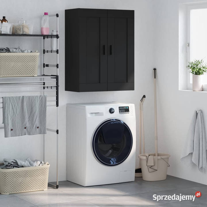 Szafka wisząca czarna 695x34x90 materiał mazowieckie Warszawa