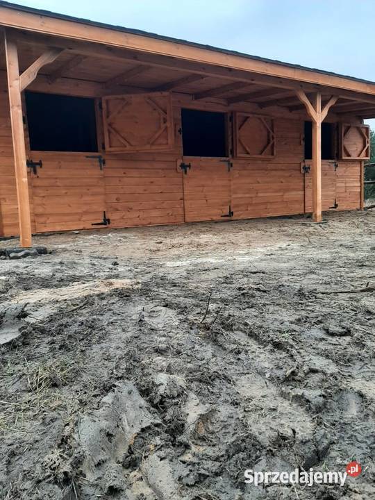 Stajnia konia drewniana Boksy koni sprzedam