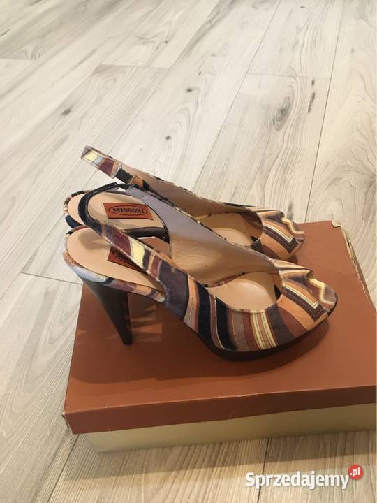 Sandałki damskie na obcasie Missoni 40 inna Skawina