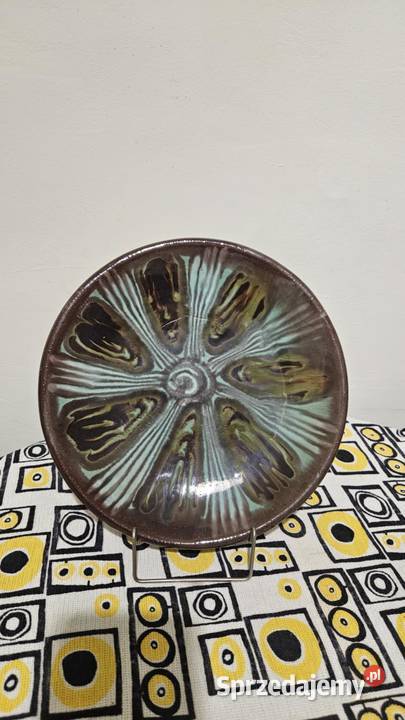 Talerz Łysak gora z etykieta Częstochowa