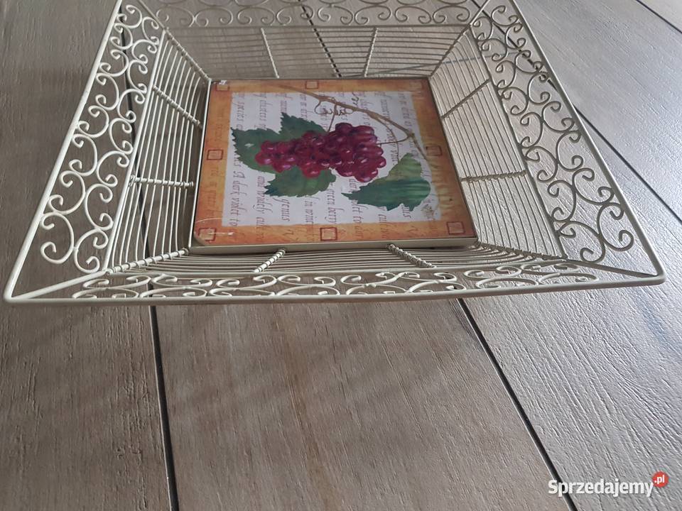 Koszyk metalowy W stylu Prowansji wielkopolskie Wola Podłężna