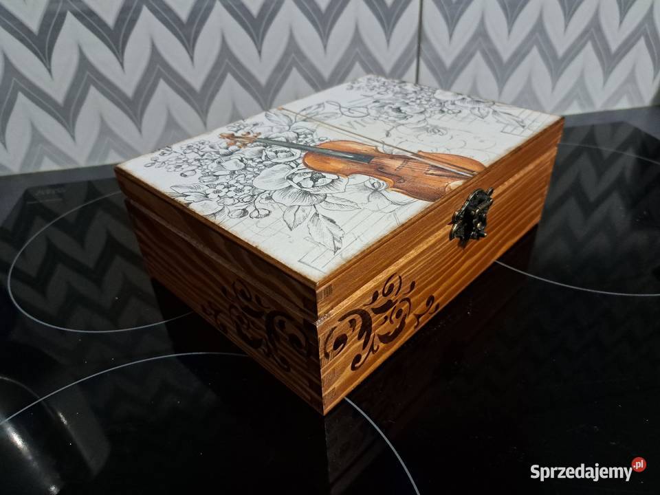 Szkatułka wiolonczela decoupage pudełko Kędzierzyn-Koźle