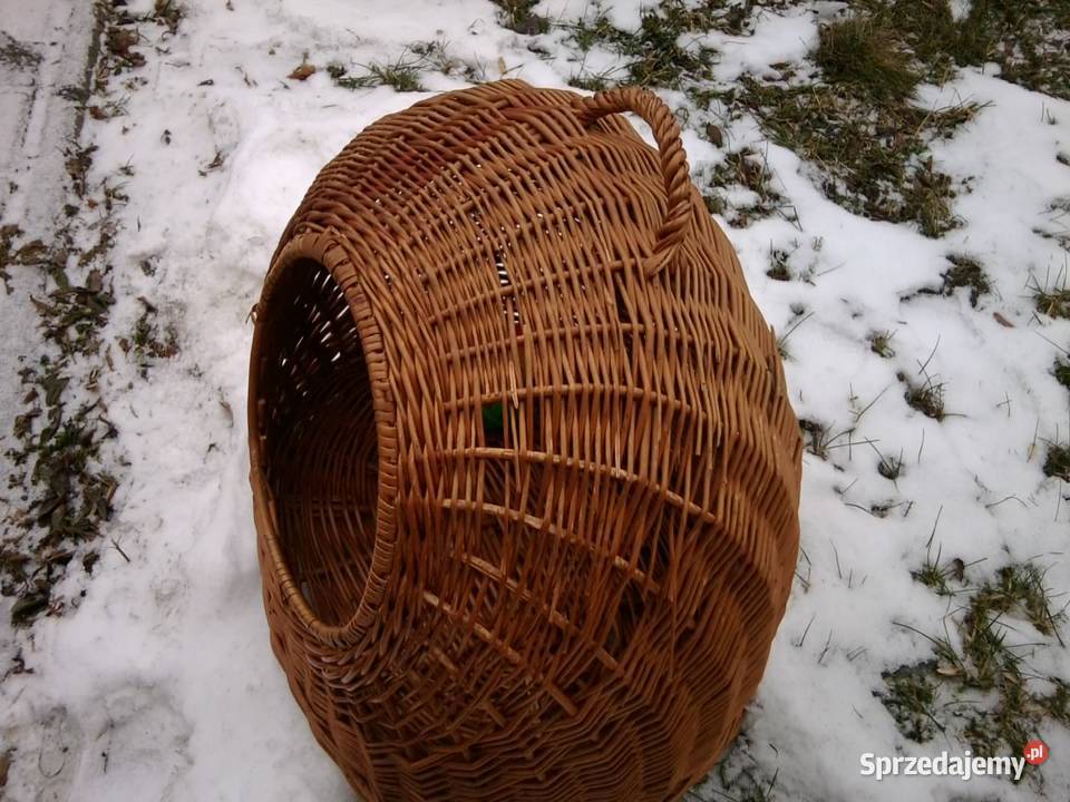 Wiklinowe przenośne legowisko kota psa sprzedam