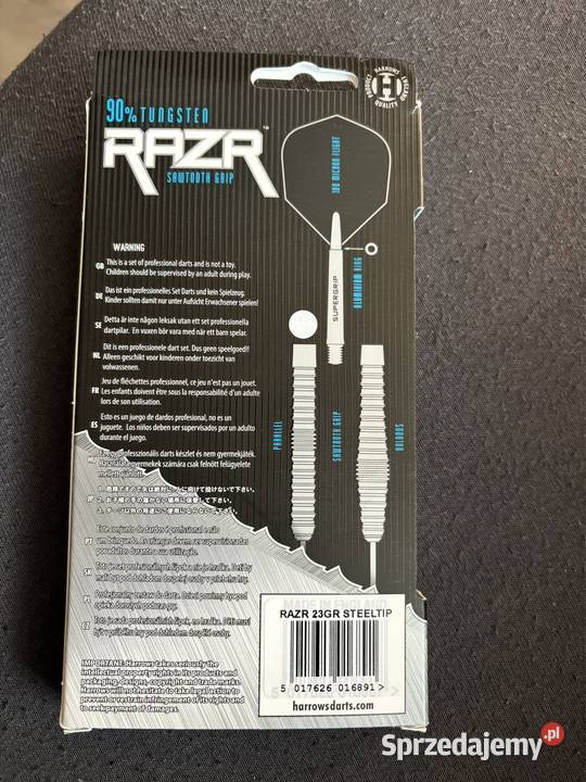 Rzutki Harrows Razr 90 Steeltip Sport i Wypoczynek Śrem sprzedam