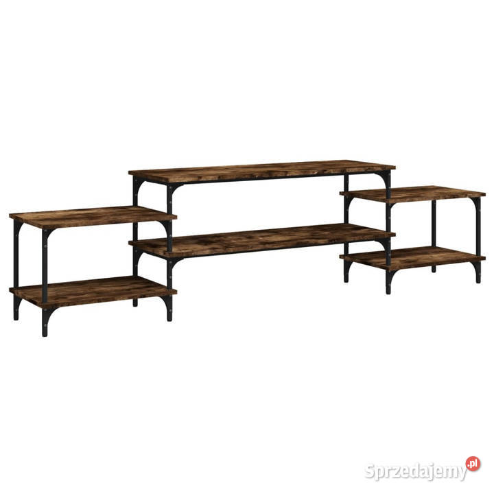 Szafka pod TV przydymiony dąb 197x35x52 WM826327 Warszawa