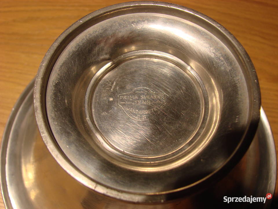 Prima Svenskt Tenn cynowa patera misa