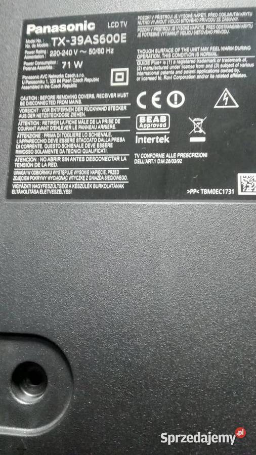 Sprzedam telewizor Panasonic sama elektronika Wrocław