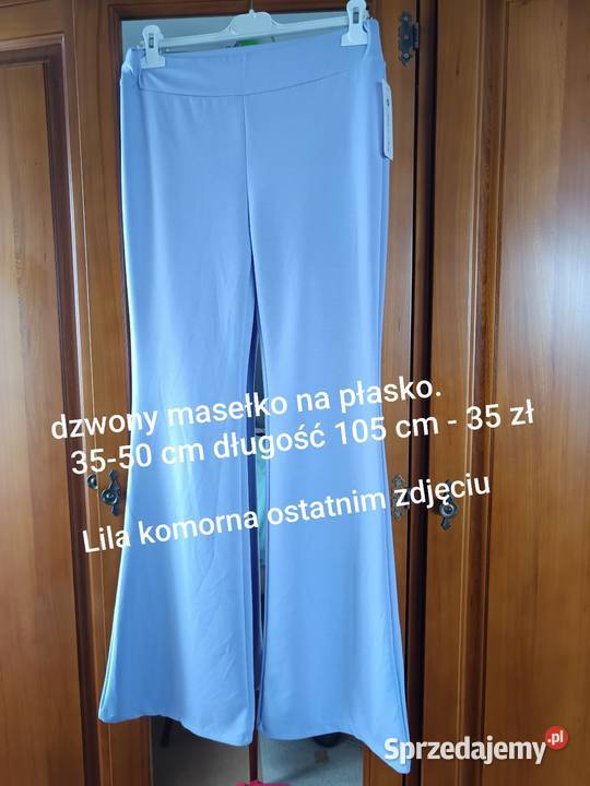 Liliowe modne dzwony Spodnie Radzyń Podlaski sprzedam