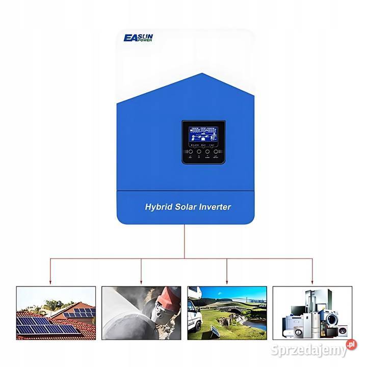 Inwerter Hybrydowy EASUN 62kw 6200W 48V WiFi Głogów
