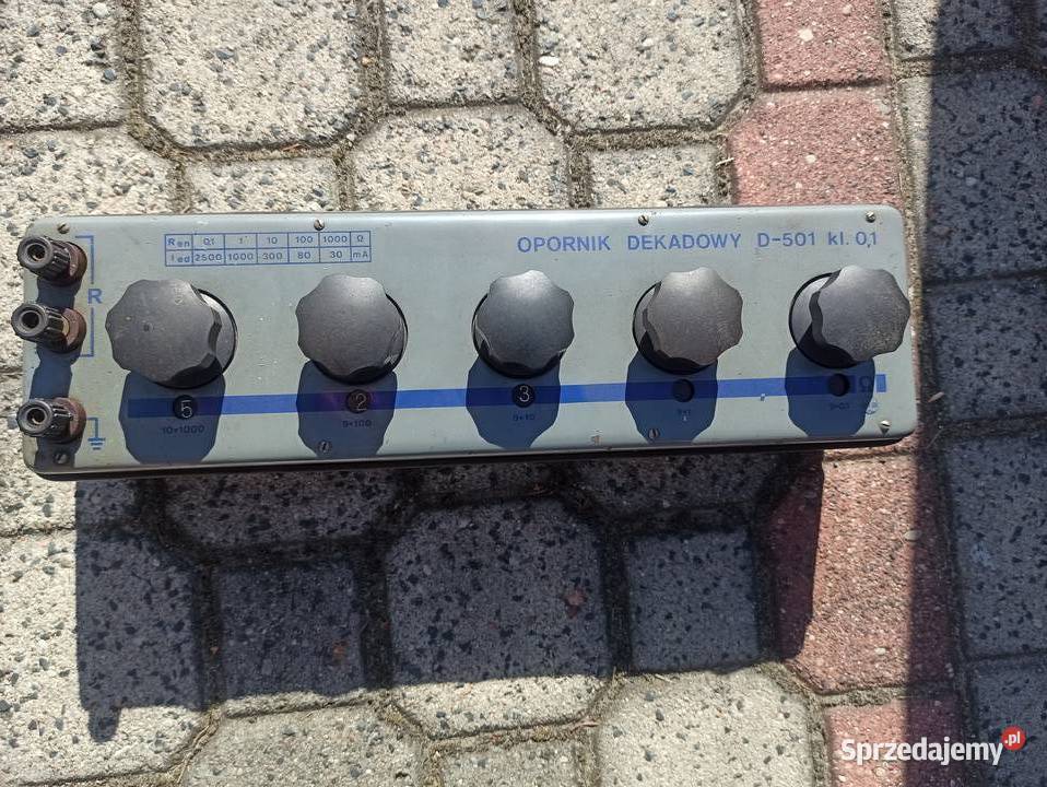 Opornik Dekadowy D501 kl 01 Opornica Rezystor Skierniewice