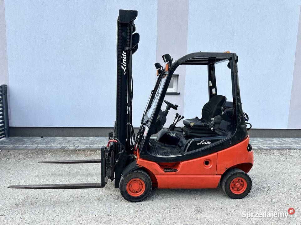Wózek widłowy Linde H16 16t 33m LPG przesuw łódzkie