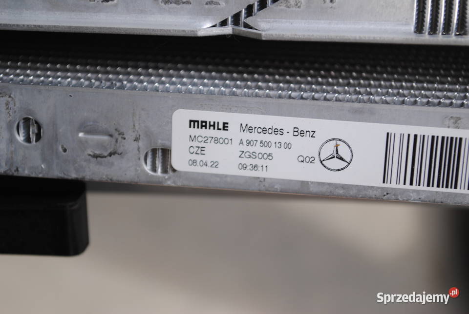 KOMPLET CHŁODNIC MERCEDES SPRINTER Wentylatory chłodnicy Orońsko