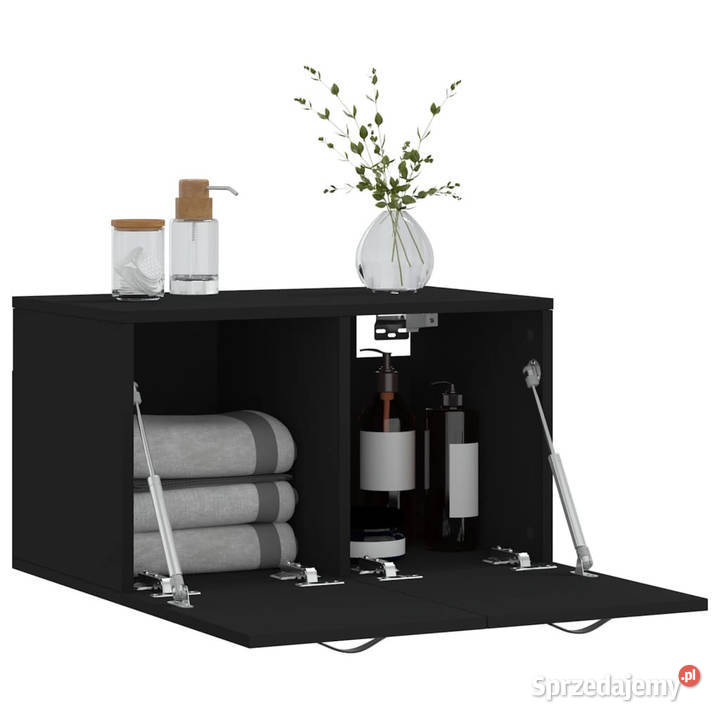 Szafka wisząca czarna 60x365x35 materiał Warszawa sprzedam
