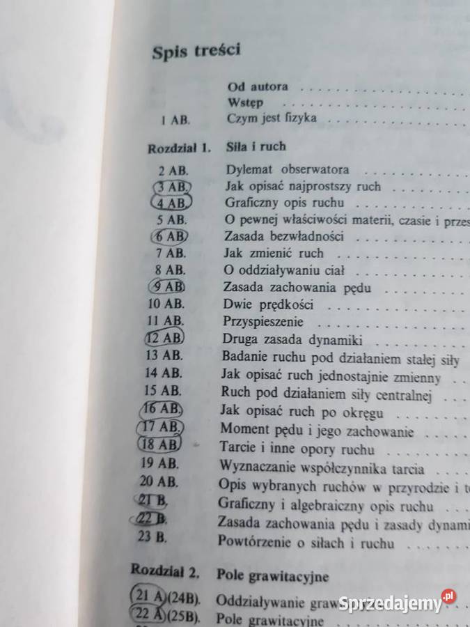 Fizyka klasy I i II technikum i liceum fizyka dolnośląskie Wrocław sprzedam