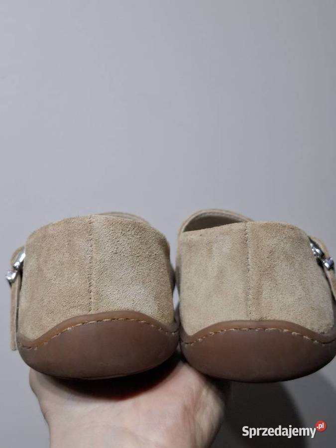 Saway 38 baleriny zamszowe brązowy/beżowy Kraków