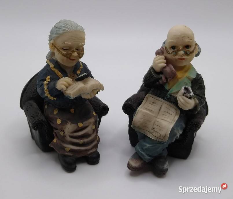 Figurka Figurki Babcia Dziadek Gips Gdańsk