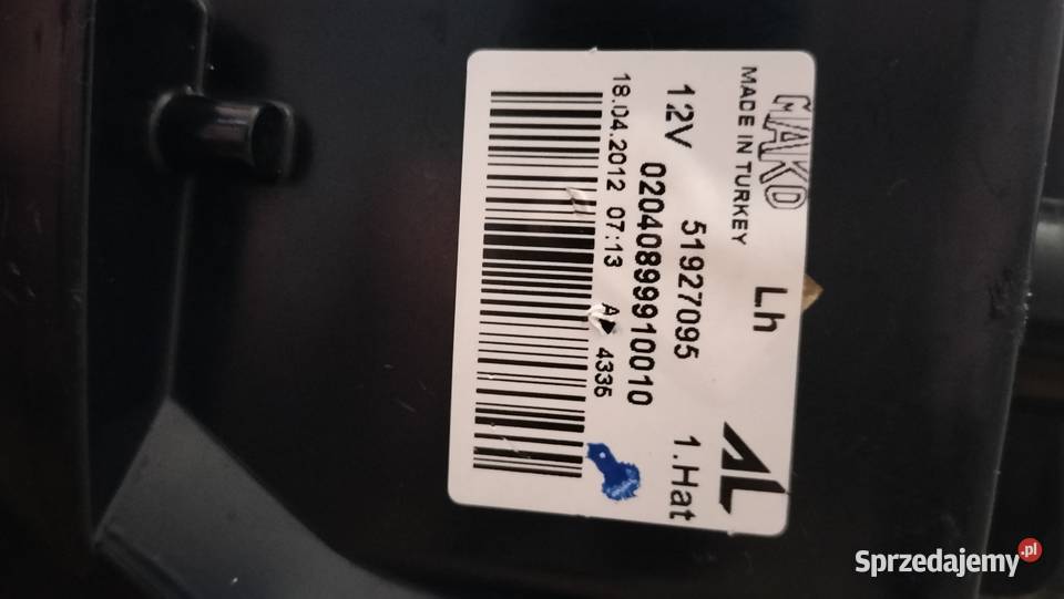 Lampa tylna lewa LED Fiat Punto Evo oryginalna dolnośląskie