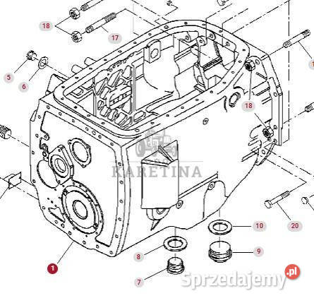 Massey Ferguson 8480 Obudowa Skrzyni Biegów Jastrzębniki sprzedam