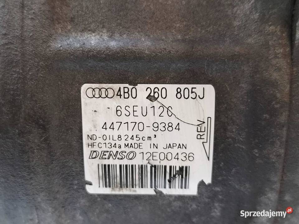 SPRĘŻARKA KLIMATYZACJI 4B0260805J 19 TDI Audi A4