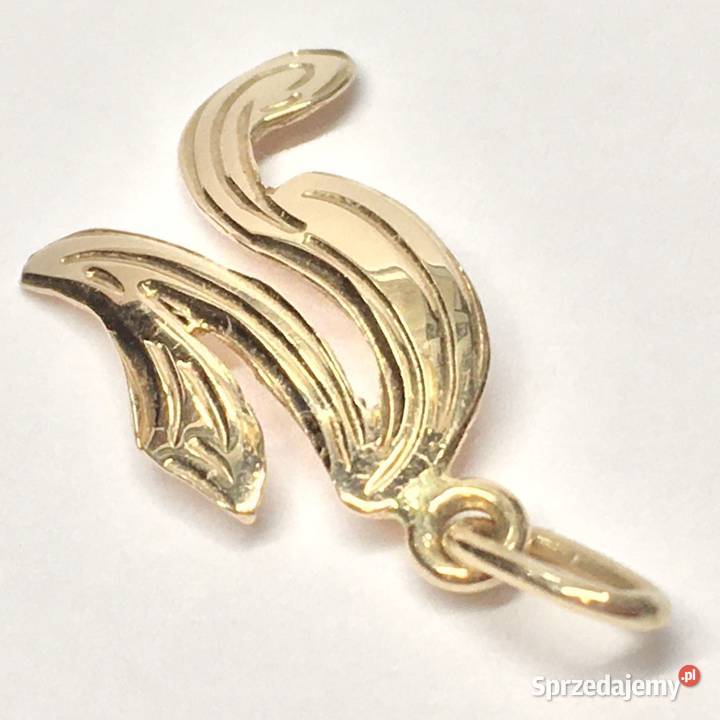 Złota ZAWIESZKA 585 14K Wisiorek Litera N ART Warszawa