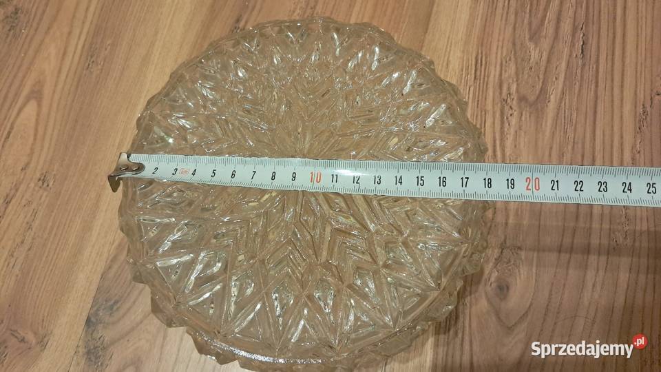 Stara Plafoniera Klosz PRL VINTAGE LOFT Abażury i klosze Świecie