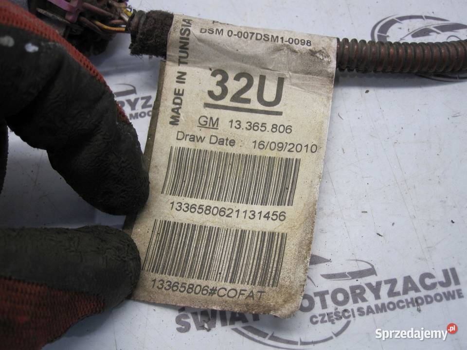 OPEL MERIVA B 12r wiązka czujników PDC przód