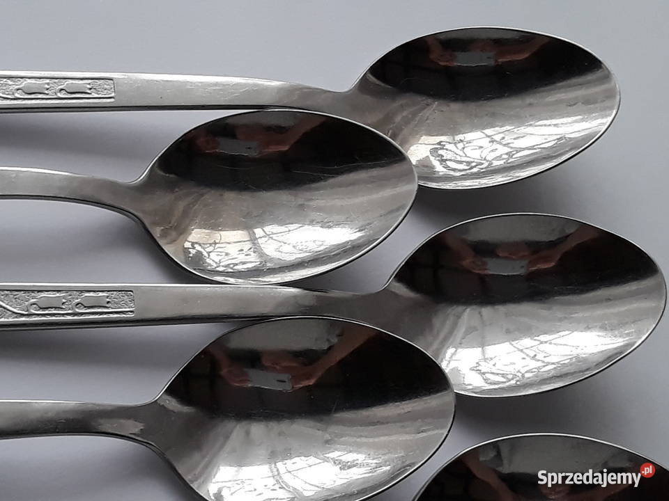 Łyżki obiadowe 2 KONWALIE Gerlach sztućce PRL