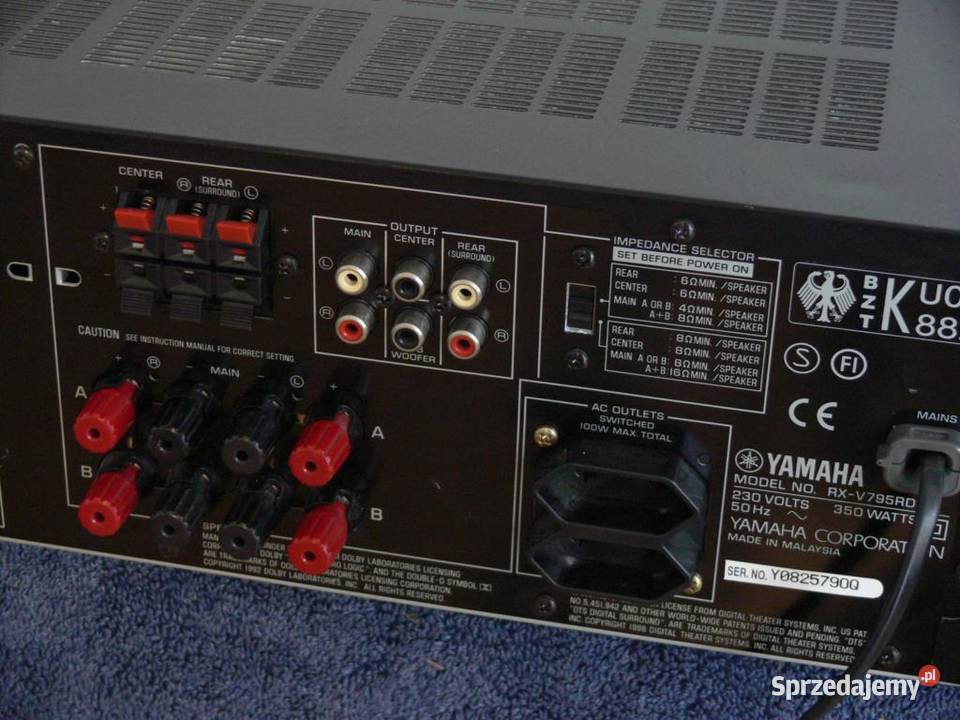Amplituner Yamaha RXV795 RDS sprawny 350 wat Jasło