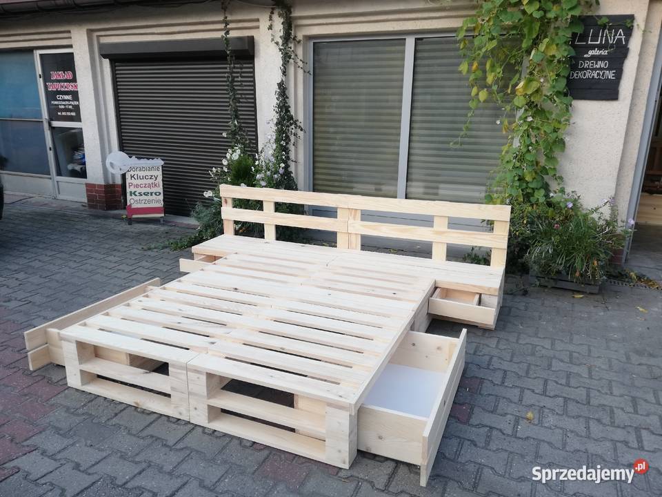 Łóżko drewniane 160 x200 z szufladami Łóżka, wersalki i sofy Siemianowice Śląskie