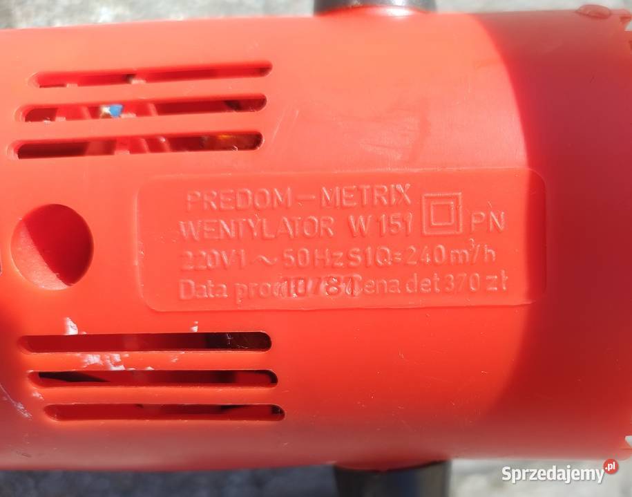 Stary wentylator wiatrak stołowy PRL stan Predom Antyki Gdynia