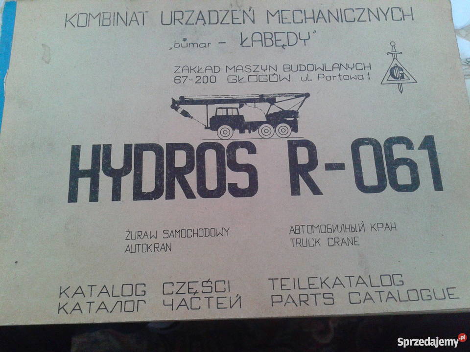 Zuraw samochodowy HYDROS R0601 katalog czesci Bielsko-Biała