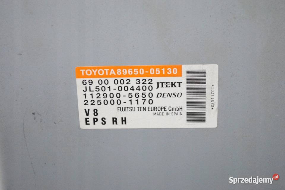 MODUŁ WSPOMAGANIA TOYOTA AVENSIS T27 8965005130