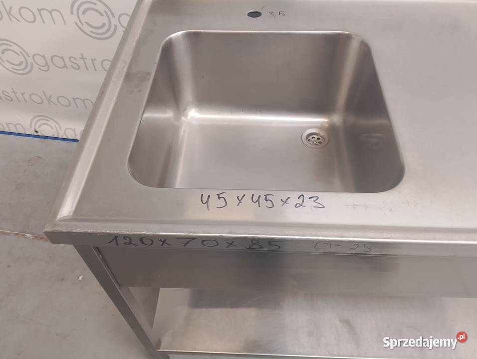 Stół ze zlewemL i półką  120X70 Wrocław