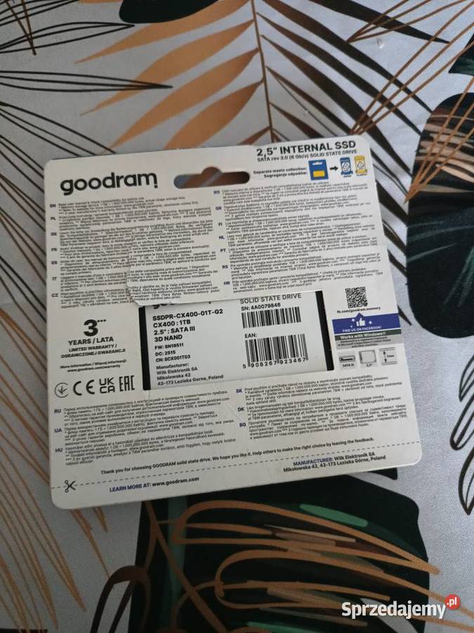 Dysk cx 400 good rama 1 TB Windows 11 pro Wieniec